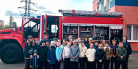 В специализированной пожарно-спасательной части города Иваново прошла познавательная экскурсия для школьников - МЧС