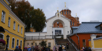 Крестный ход "Тропой преподобного Сергия" вышел из Покровского Хотьков... - Покровский Хотьков монастырь