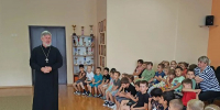 Священнослужитель провел беседу с воспитанниками детского сада № 22 села Надежда - Епархия