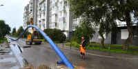В Калининграде на улице Баженова протянули канализационную трубу, не вскрывая асфальт - Комсомольская правда
