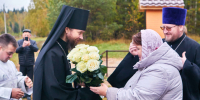Малое освящение и Божественная литургия в храме в честь святых мучениц Веры, Надежды, Любови и матери их Софии в поселке Озерный. - Касимовская епархия