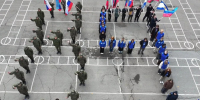 в иркутске «молодая гвардия» организовала флешмоб и патриотическое мероприятие ко дню воссоединения лнр, днр, херсонской и запорожской областей с россией картинки мгер - Молодая Гвардия