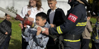В Пушкино сотрудники МЧС России провели масштабное занятие со школьниками - ГУ МЧС МО