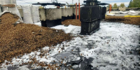 Рабочие устроили пожар на крыше многоквартирного дома в Воротынце - НИА Нижний Новгород
