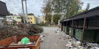 Площадка у дома №116а на улице Первомайской в Йошкар-Оле превратилась в стихийную свалку - Газета Йошкар-Ола