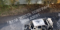 В тульском поселке Косая Гора сгорел автомобиль - ТК Первый Тульский