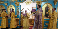 В Неделю 18-ю по Пятидесятнице архиепископ Лукиан совершил Божественную литургию в кафедральном соборе - Благовещенская епархия
