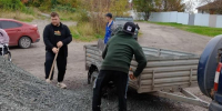 Щебень разгружают - Петрозаводск говорит