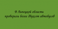 В Липецкой области проверили более двухсот автобусов - Народное слово