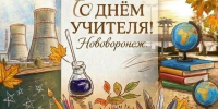 Поздравление с Днем Учителя от временно исполняющего полномочия главы городского округа город Нововоронеж Евгения Чиркова. - Администрация