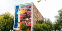 На стене одного из домов в Иркутске «поселился» Ольхон - Baikal24.Ru