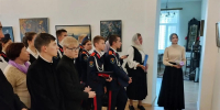Кадеты Самарского казачьего кадетского корпуса посетили выставку "Луганцы. Двенадцать лет войны" - Волга Ньюс