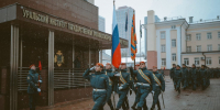 В институте прошло торжественное построение, посвященное Дню гражданской обороны и Дню учителя - УрИ ГПС МЧС РФ