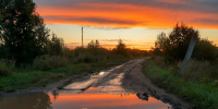 Улица в Опарино, носящая имя Героя СССР, утопает в грязи - Kirov.Online