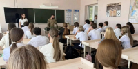 В школе № 1 города Ейска прошла встреча с участником СВО - Приазовские степи