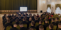 В Большом петергофском дворце прошла лекция для курсантов - ГМЗ Петергоф