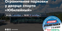 В Альметьевске временно ограничат парковку у дворца спорта «Юбилейный» - Альметьевский район