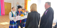 Настоятель храма Покрова Пресвятой Богородицы станицы Григорополисской поздравил коллектив школы-интерната с 55-летием учреждения - Епархия