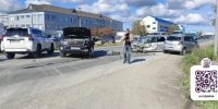 Тройное ДТП на улице Холмской в Южно-Сахалинске пресс-служба УГИБДД УМВД России по Сахалинской области - SakhalinMedia.Ru