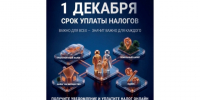 1 декабря - срок уплаты налогов!. - Шипуновский район