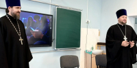 Духовенство Красноярской епархии приняло участие в открытии финального этапа проекта «Новый фарватер» в Шарыпове - Епархия