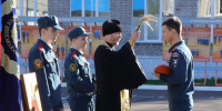 Железногорский священник благословил кадетов на принятие присяги - Епархия