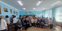 Торжественное открытие именной аудитории Галины Васильевны Бессоновой — заслуженного учителя РСФСР. - Пугачёвский район