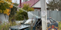 Автоледи на «девятке» улетела в кювет и врезалась в столб в Донском - ИА Тульская пресса.Ru