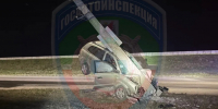 В Кировском районе Казани водитель протаранил столб и чудом остался жив - шокирующие кадры - ТРК Татарстан-Новый век