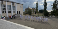 Церемония поднятия Государственного флага Российской Федерации и Государственного флага Республики Дагестан. - Дербентский медколледж