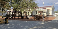 В станице Новолеушковской Павловского района завершают благоустройство парка - Департамент информационной политики