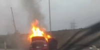 Автомобиль загорелся перед ж/д переездом в Самарской области 6 октября - Самарская Газета