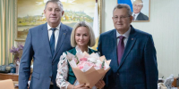 Депутат Государственной Думы А.В. Богомаз встретился  с представителями педагогического сообщества университета - БГУ им. академика И.Г. Петровского