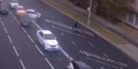 Появились кадры столкновения автомобилей на Красноармейском проспекте - ИА Тульские новости
