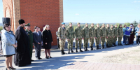 Благочинный приходов Волоконовского округа принял участие в открытии памятного знака в честь воинов-героев погибших при выполнении боевых задач в зоне СВО - Валуйская епархия