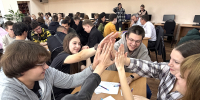 В Библиотеке Иркутского ГАУ прошёл интеллектуальный турнир: 12 команд сразились за победу фото - ИрГАУ