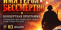 «Имя героя бессмертно» — концертная программа - Культурно-досуговый центр