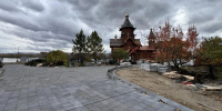 Главный архитектор благоустройства Центральной набережной посетила строящийся храм Иоакима и Анны на Стрелке - Епархия