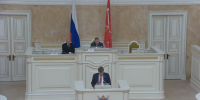 Скриншот трансляции заседания ЗакСа - Мой район