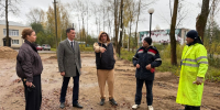 В поселке Суда стартовал основной этап благоустройства территории у ДК - Единая Россия