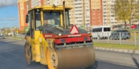 В Обнинске укладывают новый асфальт на улице Энгельса - Калужский перекрёсток