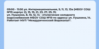 Плановые отключения 8 октября - Междуреченский городской округ