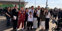 В аэропорту Краснодара торжественно встретили чемпионов первенства мира по самбо из Адыгеи Алия Цея и Аскера Цику - Советская Адыгея