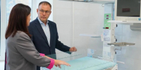 Губернатор Илья Середюк проверил качество ремонта обновленного акушерского стационара №3 в Новокузнецке - Гурьевский район