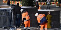 Пескоразбрасывающая техника впервые вышла на ночное дежурство в Томске - Комсомольская Правда