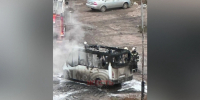 В Омске в Ленинском округе загорелась маршрутка - Комсомольская Правда