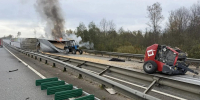 ДТП с возгоранием, MAN, трактор МТЗ, 285 км М1, фото ГАИ - О чём Говорит Смоленск