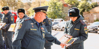 Сегодня в областном МЧС  России состоялся строевой смотр - МЧС России