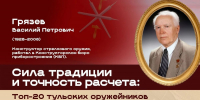Василий Петрович Грязев вошел в топ 20 тульских оружейников - ИА Тульские новости