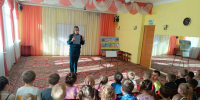 В Кашире прошел урок пожарной безопасности с юными дошколятами - ГУ МЧС МО